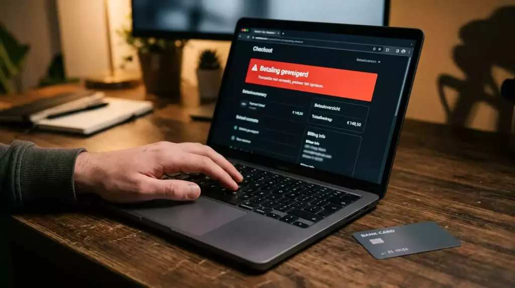Creditcardstorting geweigerd bij een bookmaker - oorzaken en oplossingen