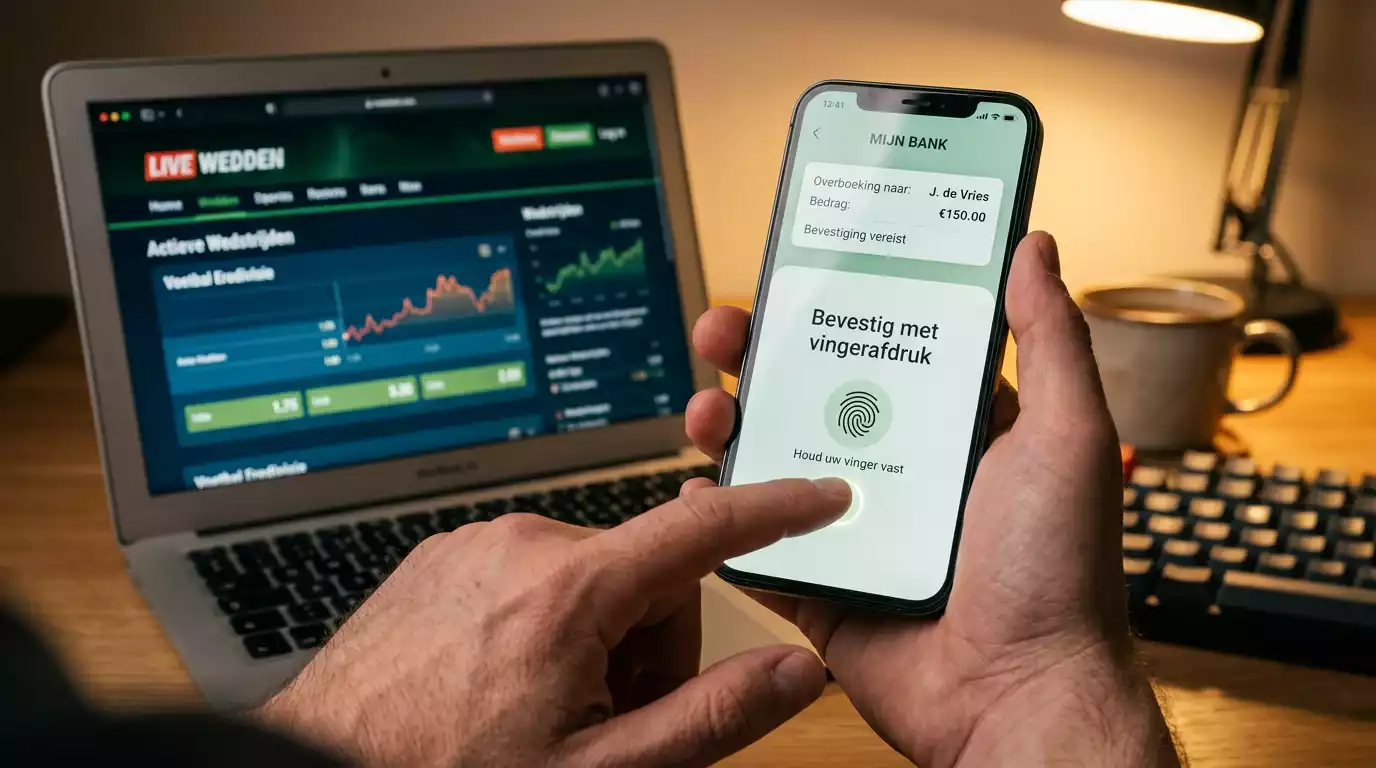 Stap-voor-stap kaartbetaling bij een Nederlandse bookmaker via 3D Secure