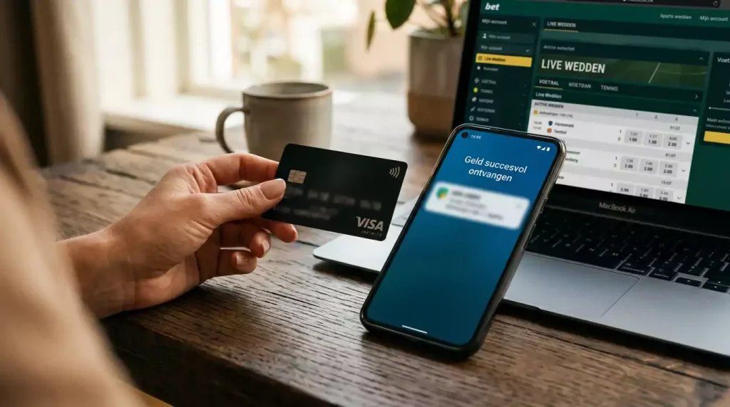 Uitbetaling naar Visa of Mastercard bij een Nederlandse bookmaker